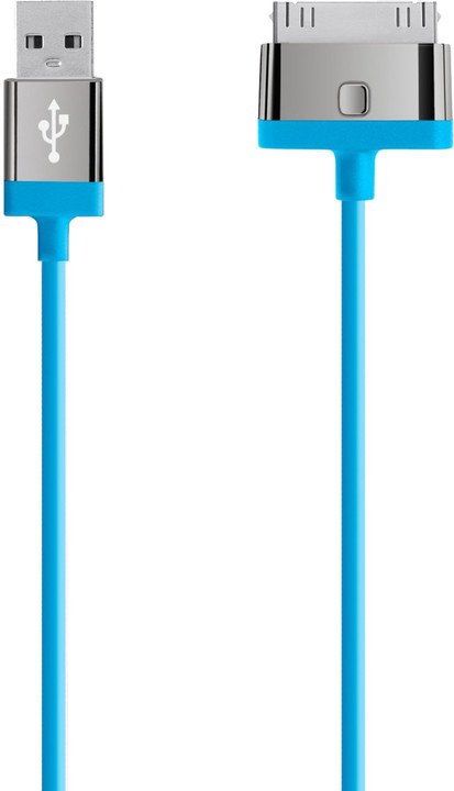 BELKIN MIXIT UP 30-Pin - USB kabel, modrý, 2m - obrázek produktu