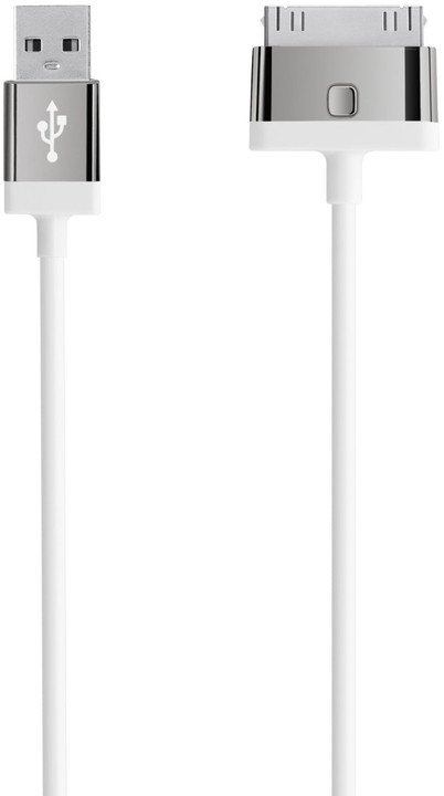 BELKIN MIXIT UP 30-Pin - USB kabel, bílý, 2m - obrázek produktu