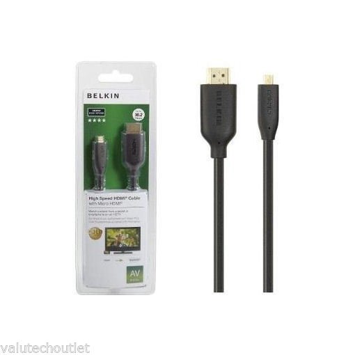 BELKIN HDMI - Micro HDMI kabel Gold, Ethernet, 3 m - obrázek produktu