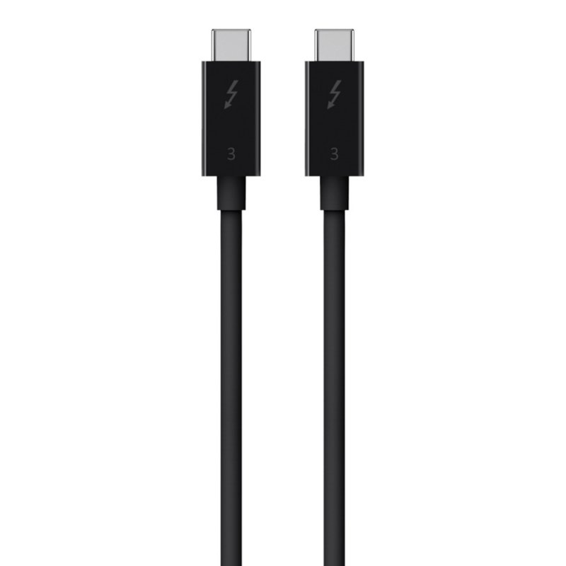 BELKIN CABLE,THUNDERBOLT 3 USB-C, 0,8m, 5A, 100W, černý - obrázek č. 1