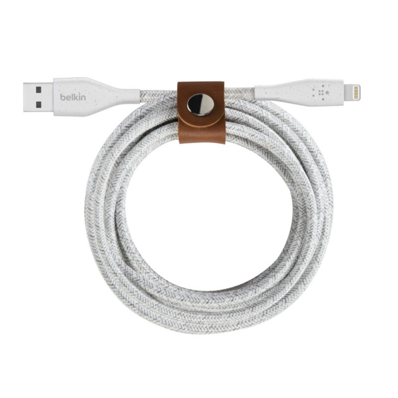 BELKIN DuraTek Plus Lightning na USB-A 1,2m, bílý - obrázek č. 2