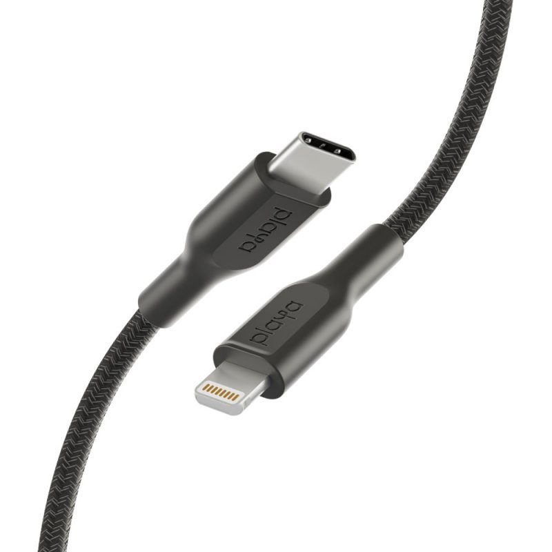 Playa by Belkin oplétaný kabel USB-C - Lightning, 1m, černý - obrázek č. 2