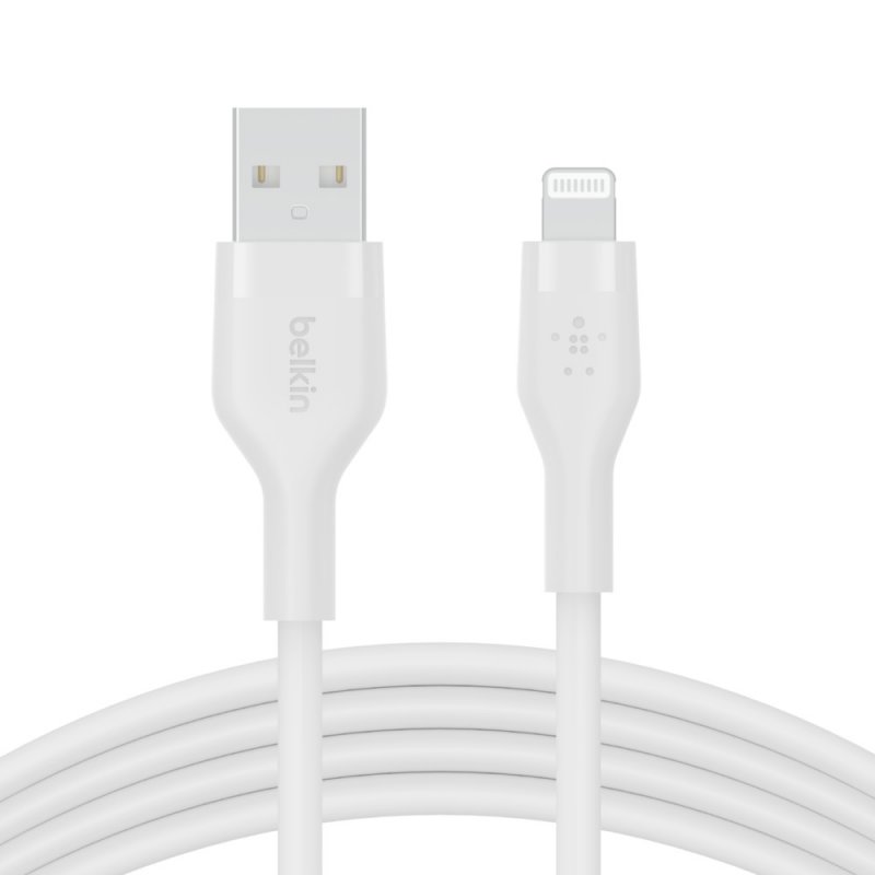 Belkin kabel USB-A na LTG_silikon, 1M, bílý - obrázek č. 2