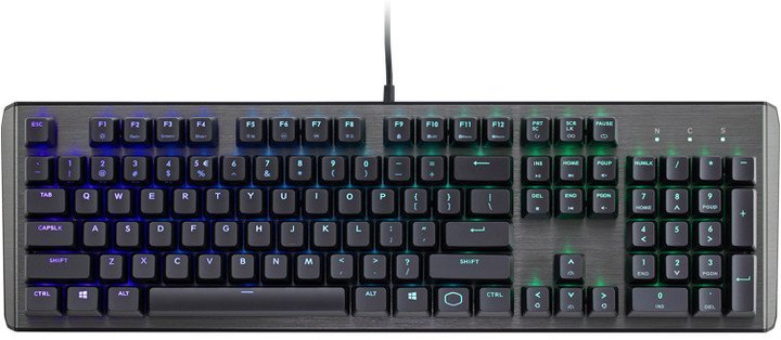 COOLER MASTER mechanická klávesnice CK550 s RGB podsvícením, spínače GATERON BLUE, US layout - obrázek produktu