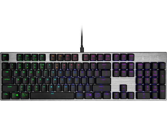 Cooler Master mechanická klávesnice SK652, RGB, US layout, nízký profil - obrázek produktu