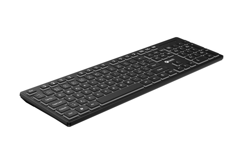 Klávesnice C-TECH KB-201-BL, nízkoprofilová, - obrázek č. 3