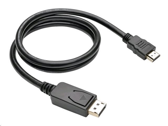 Kabel C-TECH DisplayPort/ HDMI, 1m, černý - obrázek produktu