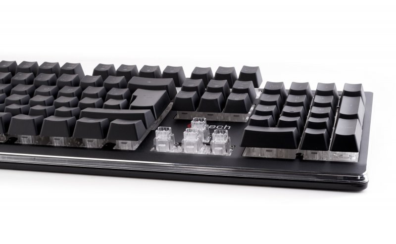 Polomechanická herní klávesnice C-TECH Iris (GKB-08), casual gaming, CZ/ SK, duhové podsvícení, USB - obrázek č. 2