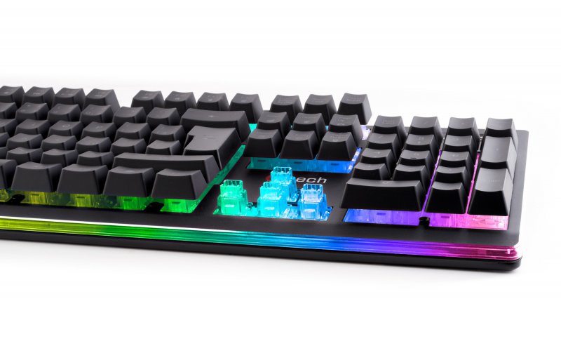 Polomechanická herní klávesnice C-TECH Iris (GKB-08), casual gaming, CZ/ SK, duhové podsvícení, USB - obrázek č. 4