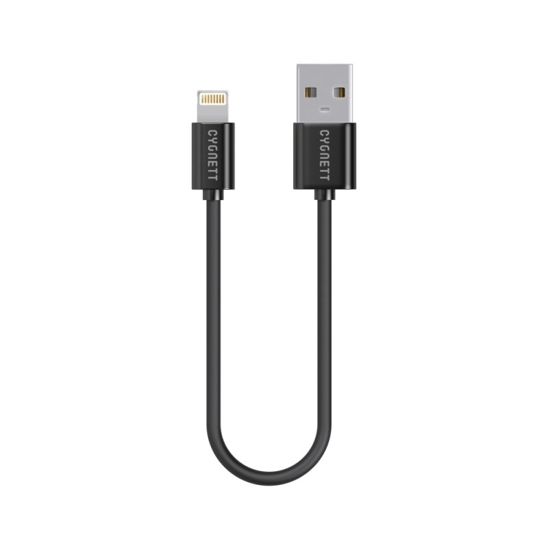 CYGNETT Lightning to USB Cable 10cm - Black - obrázek produktu