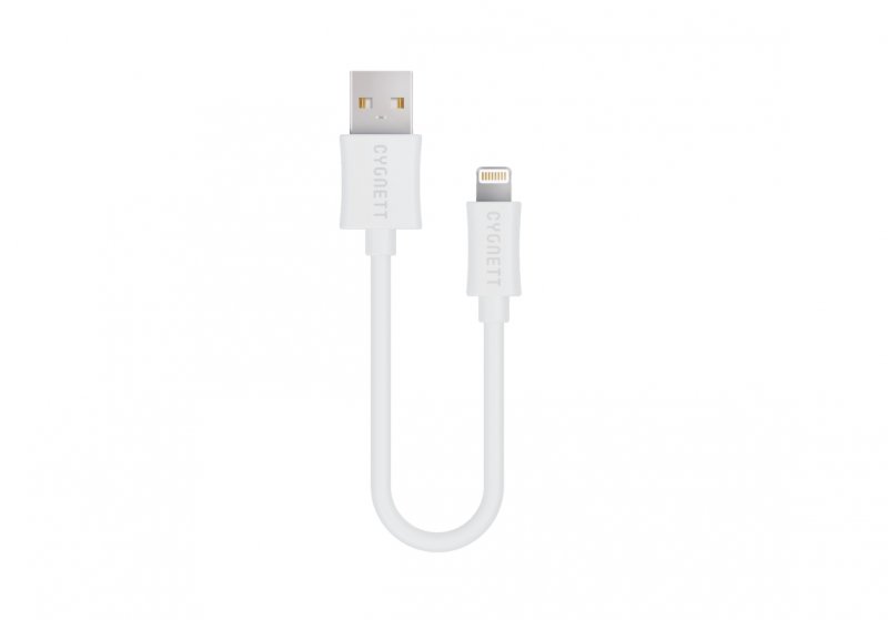 CYGNETT Lightning to USB Cable 10cm - White - obrázek produktu