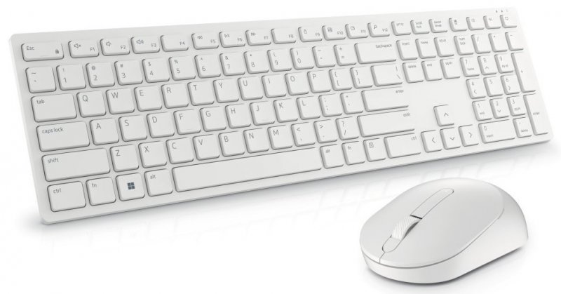 Dell set klávesnice+myš, KM5221W, bezdrát.,US bílá - obrázek č. 2