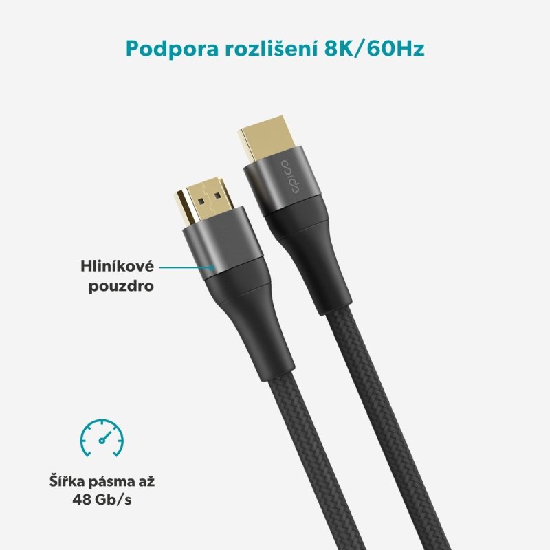 Epico UltraLink HDMI to HDMI 8K / 60Hz 2m kabel EC35 - obrázek č. 3