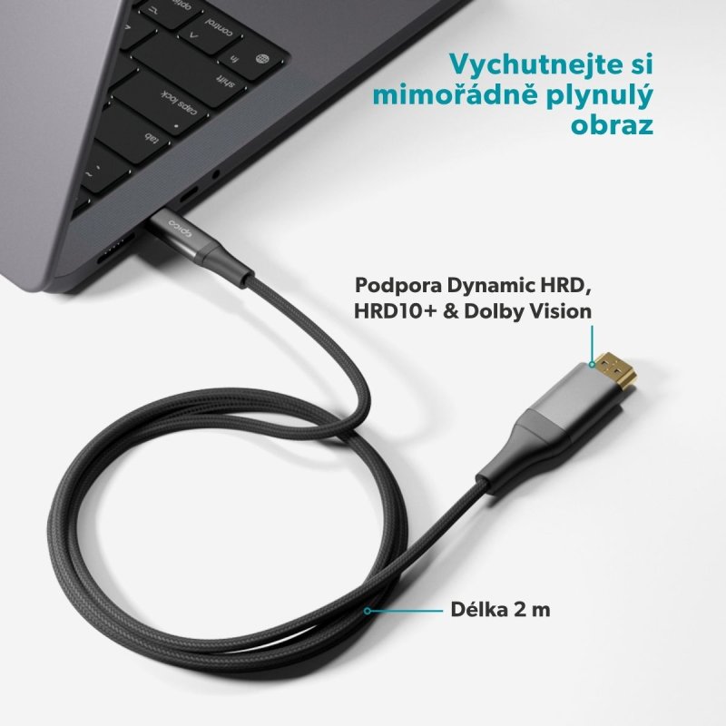 Epico UltraLink HDMI to USB-C 8K / 60Hz 2m kabel EC65 - obrázek č. 1