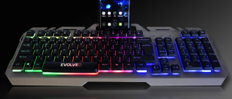 EVOLVEO GK700, herní podsvětlená klávesnice, USB - obrázek č. 2