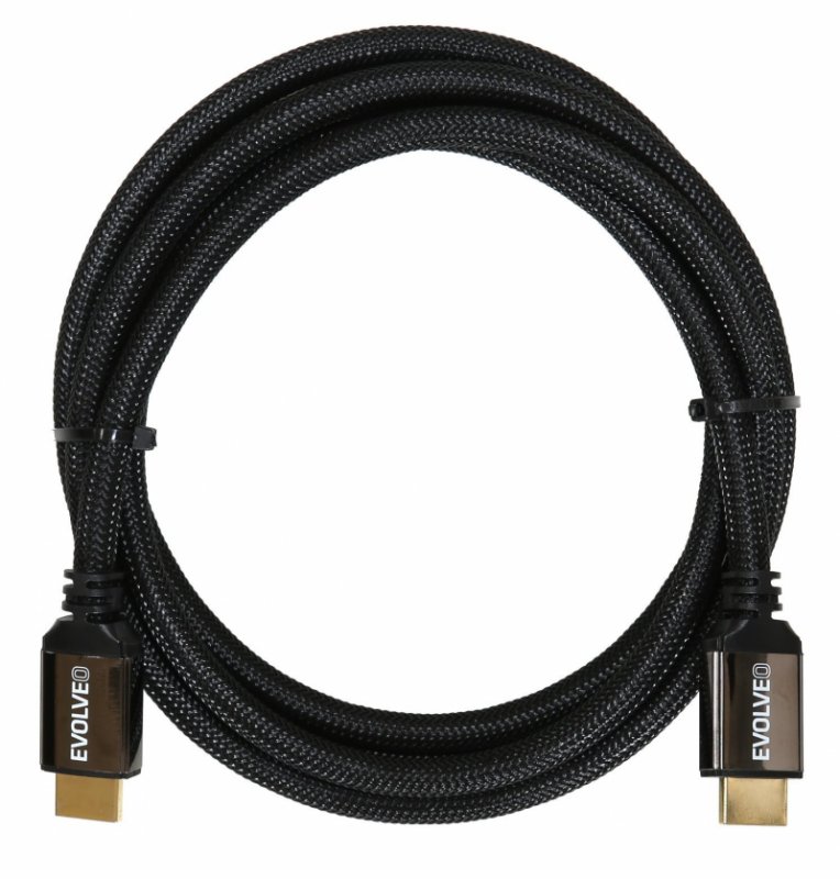 EVOLVEO XXtremeCord, kabel HDMI 2.1, délka 1 metr, podpora 8K ULTRA HD, 4K, 2K a FHD, 48Gbps š. pás. - obrázek produktu