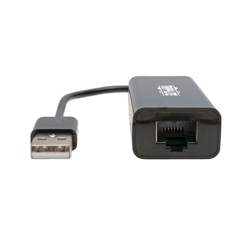 Tripplite Adaptér USB 2.0 /  Gigabit Ethernet NIC, 10/ 100Mb/ s, RJ45, černá - obrázek č. 1