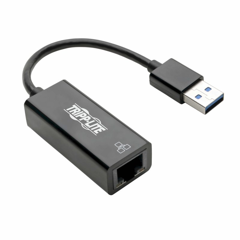 Tripplite Adaptér USB 3.0 /  Gigabit Ethernet NIC, 10/ 100/ 1000Mb/ s, černá - obrázek produktu