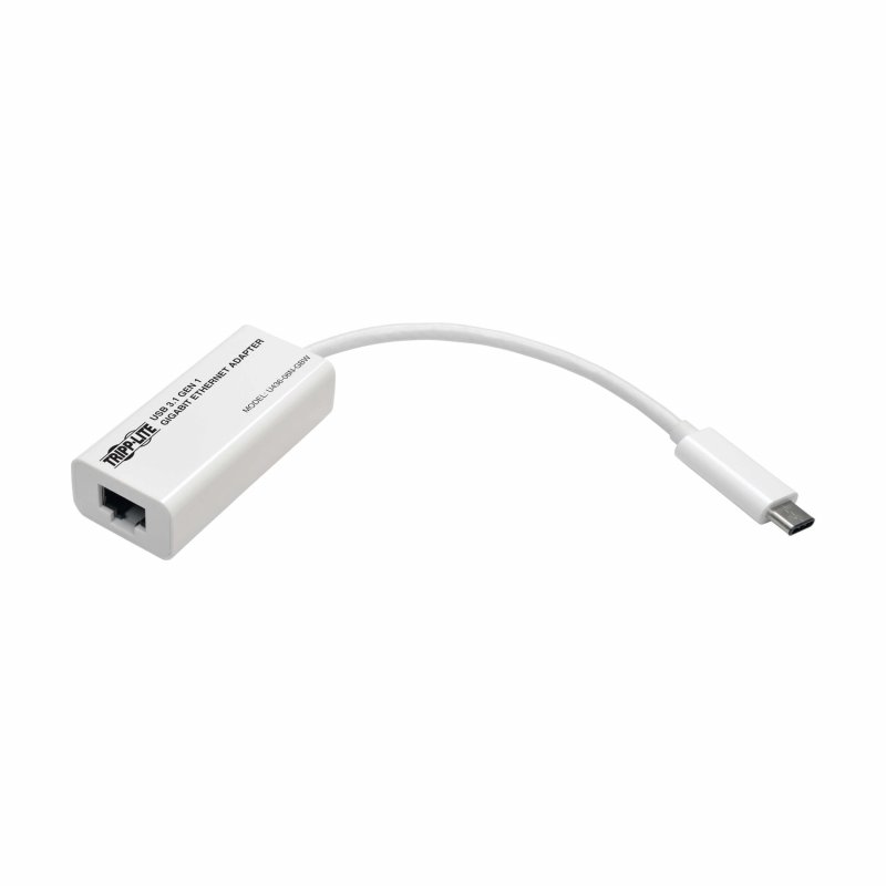 Tripplite Adaptér USB-C /  Gigabit Network Adapter, Thunderbolt 3 kompatibilní, bílá - obrázek produktu
