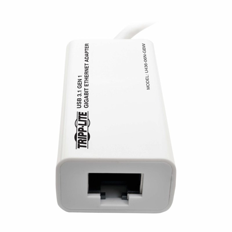 Tripplite Adaptér USB-C /  Gigabit Network Adapter, Thunderbolt 3 kompatibilní, bílá - obrázek č. 1