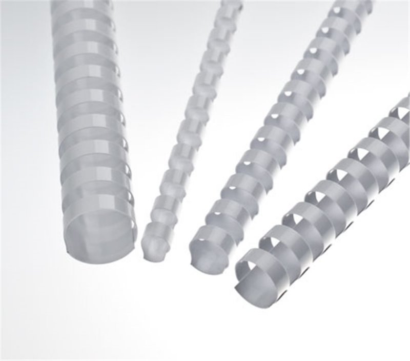 Plastové hřbety 6 mm, bílé - obrázek produktu