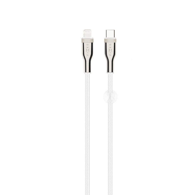 FIXED Opletený kabel USB-C / Light., 1.2m - obrázek produktu