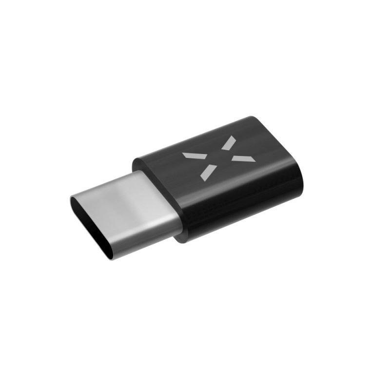 Redukce FIXED z microUSB na USB-C 2.0, černá - obrázek produktu