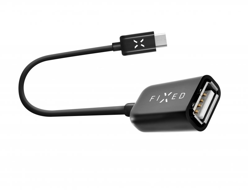 USB-C OTG adaptér FIXED USB 2.0, černý - obrázek produktu
