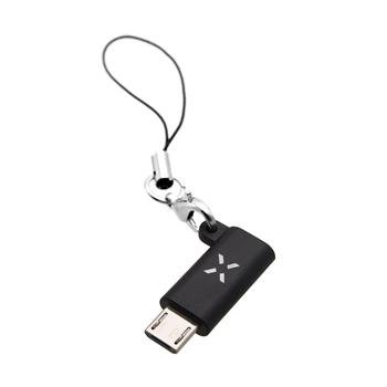 Redukce FIXED z USB-C na microUSB, černá - obrázek produktu