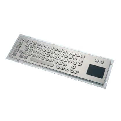 KB001T – Průmyslová nerezová klávesnice s touchpadem do zástavby, CZ, USB, IP65 - obrázek produktu