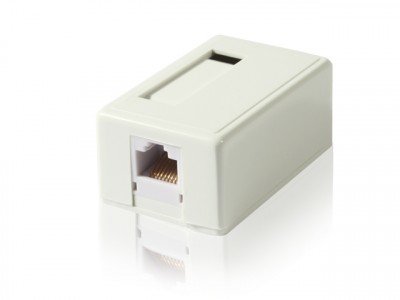 GEMBIRD úchtyný box pro CAT6e 1xRJ45, bílý - obrázek produktu