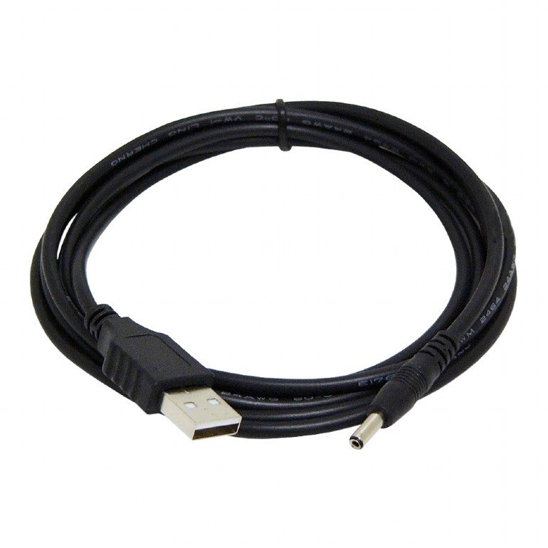 GEMBIRD USB AM to 3.5 mm power plug cable, 1.8 m, black - obrázek produktu