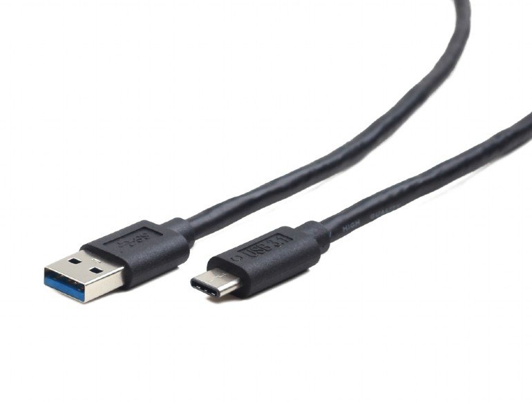 GEMBIRD USB 3.0 - USB-C M/ M, 0,1 m, černý - obrázek produktu