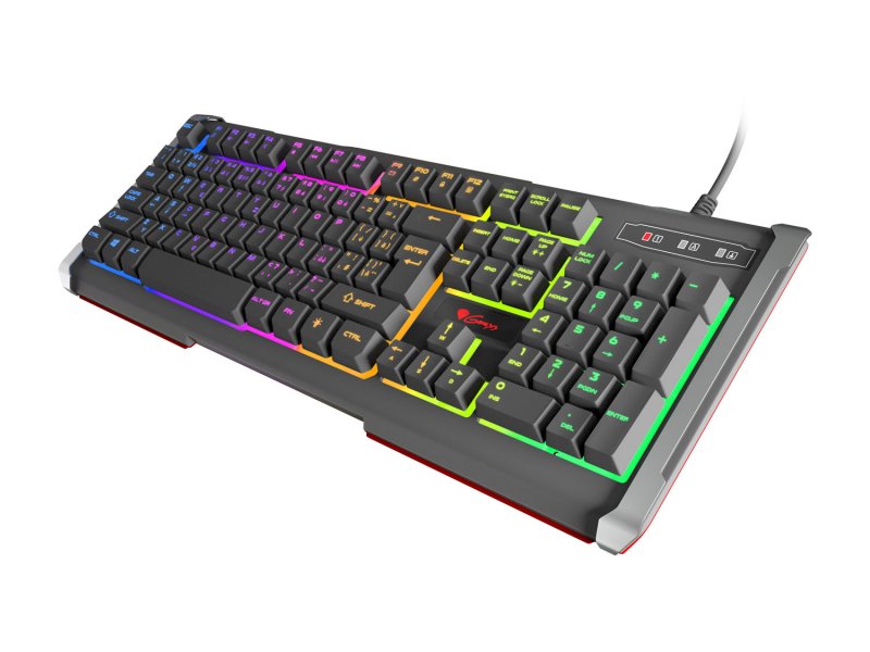 Herní klávesnice Genesis Rhod 400 RGB, CZ/ SK layout, 6-zónové RGB podsvícení - obrázek č. 3