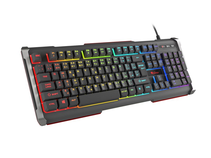 Herní klávesnice Genesis Rhod 400 RGB, CZ/ SK layout, 6-zónové RGB podsvícení - obrázek č. 1
