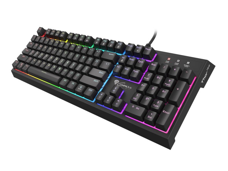 Genesis herní klávesnice THOR 150/ RGB/ Drátová USB/ US layout/ Černá - obrázek č. 5