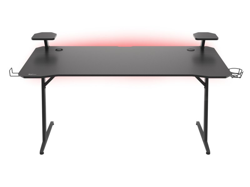 Genesis Holm 510 RGB - herní stůl s RGB podsvícením, 160x75cm, 3xUSB 3.0, bezdrátová nabíječka - obrázek č. 2