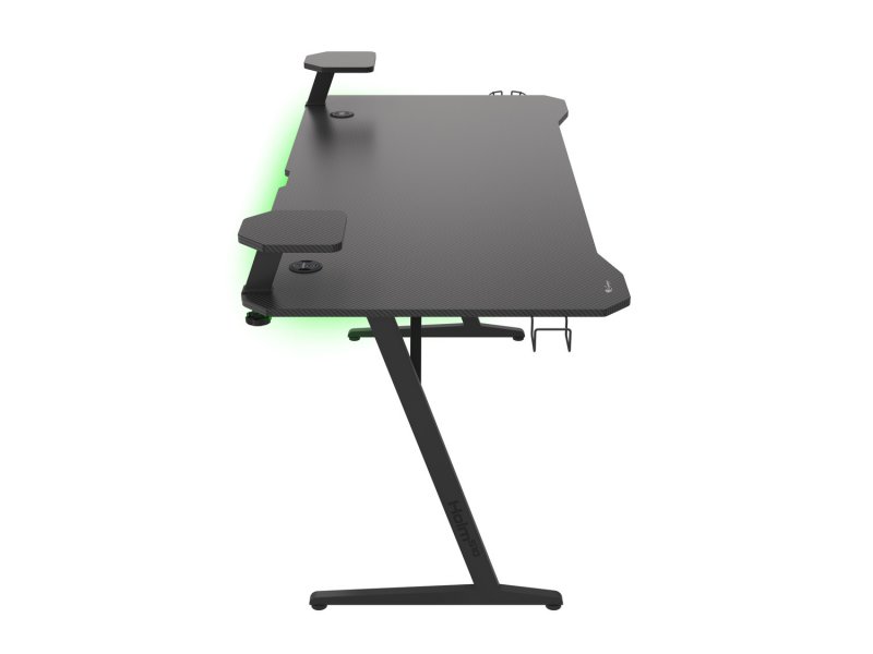 Genesis Holm 510 RGB - herní stůl s RGB podsvícením, 160x75cm, 3xUSB 3.0, bezdrátová nabíječka - obrázek č. 3