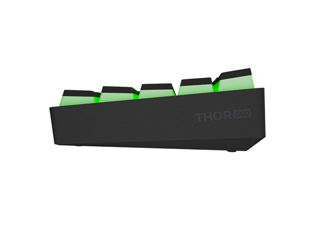 Genesis herní klávesnice THOR 660 RGB / Bezdrátová Bluetooth / US layout / Černá - obrázek č. 4