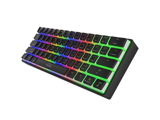 Genesis herní klávesnice THOR 660 RGB / Bezdrátová Bluetooth / US layout / Černá - obrázek č. 6