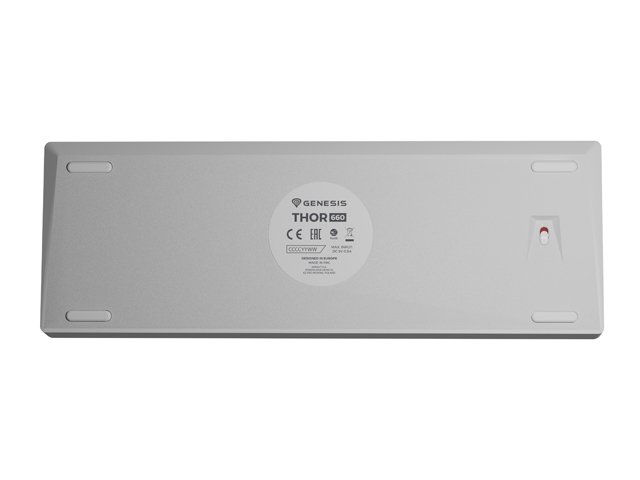 Genesis herní klávesnice THOR 660 RGB/ Bezdrátová Bluetooth/ US layout/ Bílá - obrázek č. 3