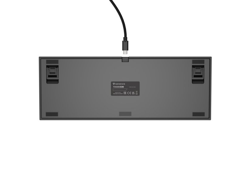 Genesis herní mechanická klávesnice THOR 404/ RGB/ Gateron Yellow Pro/ Drátová USB/ US layout/ Černá - obrázek č. 3