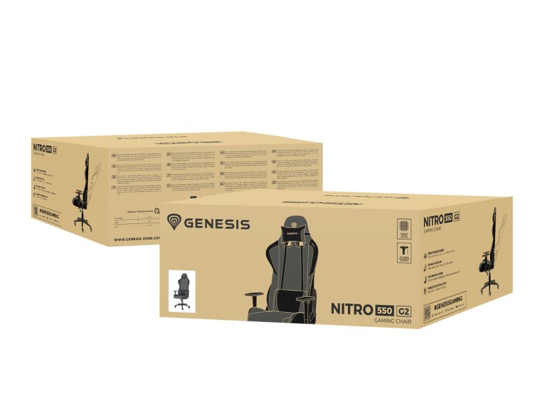 Herní křeslo Genesis NITRO 550 G2, šedé - obrázek č. 9
