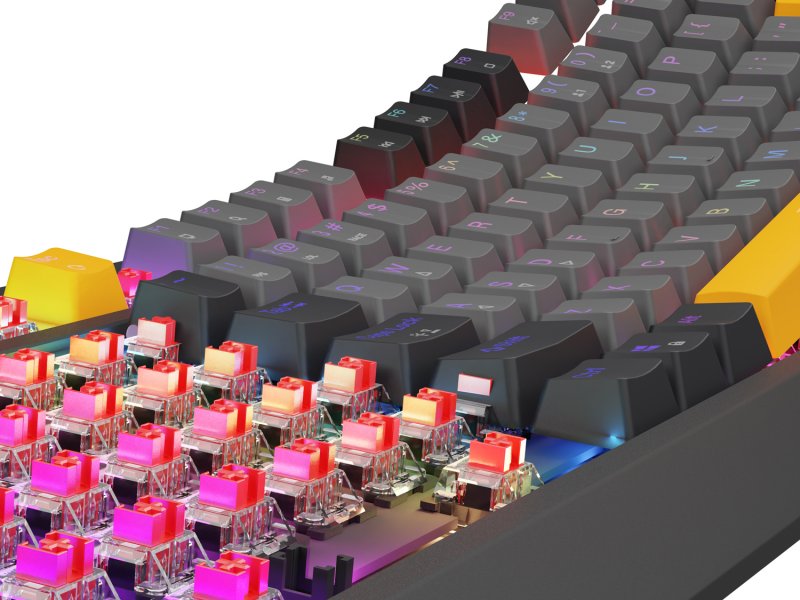 Genesis herní klávesnice THOR 230/ TKL/ RGB/ Outemu Red/ Drátová USB/ US layout/ Anchor Negative Šedá - obrázek č. 10