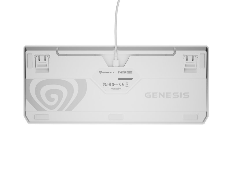 Genesis herní klávesnice THOR 230/ TKL/ RGB/ Outemu Brown/ Drátová USB/ US layout/ Bílá - obrázek č. 2