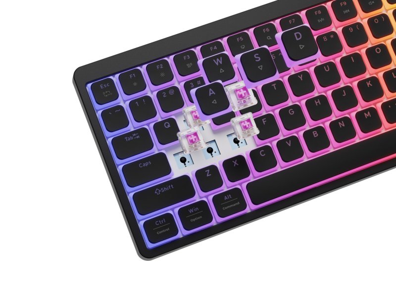 Mechanická herní klávesnice Genesis THOR 430 TKL / Drátové USB-A / US / Černá - obrázek č. 9