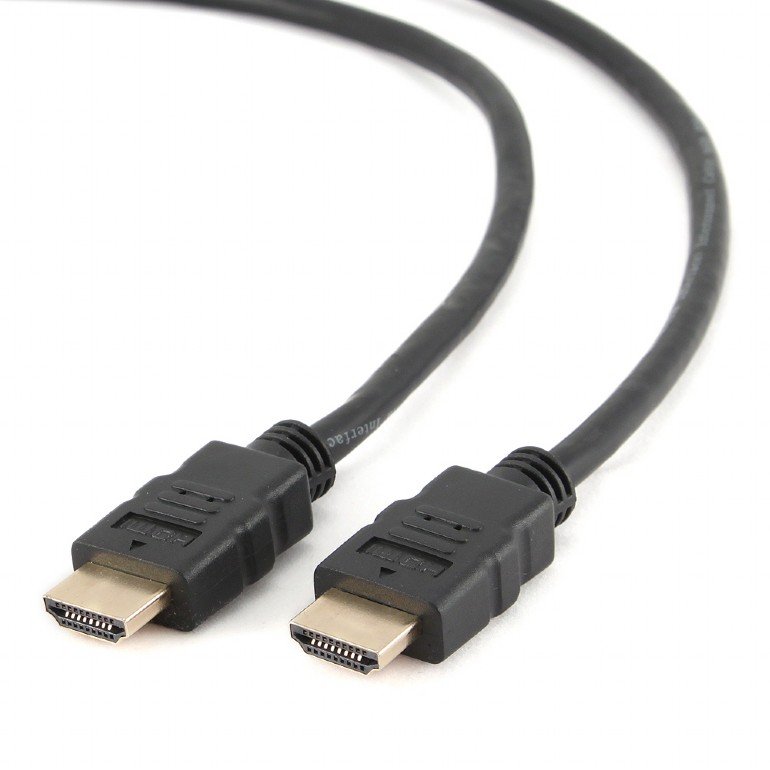 Kabel HDMI-HDMI M/ M 0,5m zlac. konektory 2.0,černý - obrázek produktu