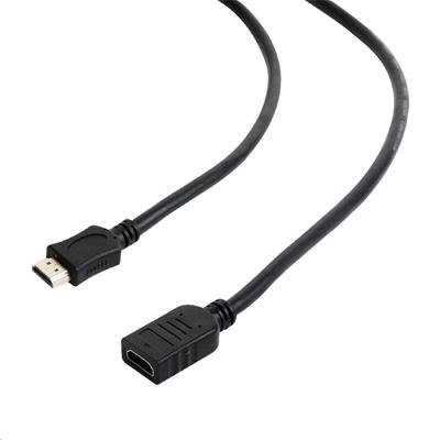 Kabel HDMI-HDMI M/ M 4,5m, 1.4, prodlužovací černý - obrázek produktu