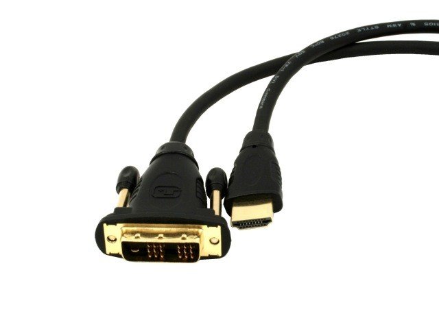 Gembird kabel HDMI-DVI, zlacený., černý, 10m - obrázek produktu
