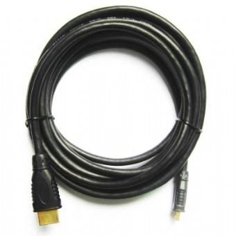 Kabel HDMI-HDMI mini 1,8m zlac.kon. stin 1.4,černý - obrázek produktu